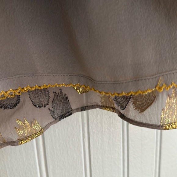 Liefsdottir x Anthropologie Firewing Silk Metallic Top - Picture 8 of 8